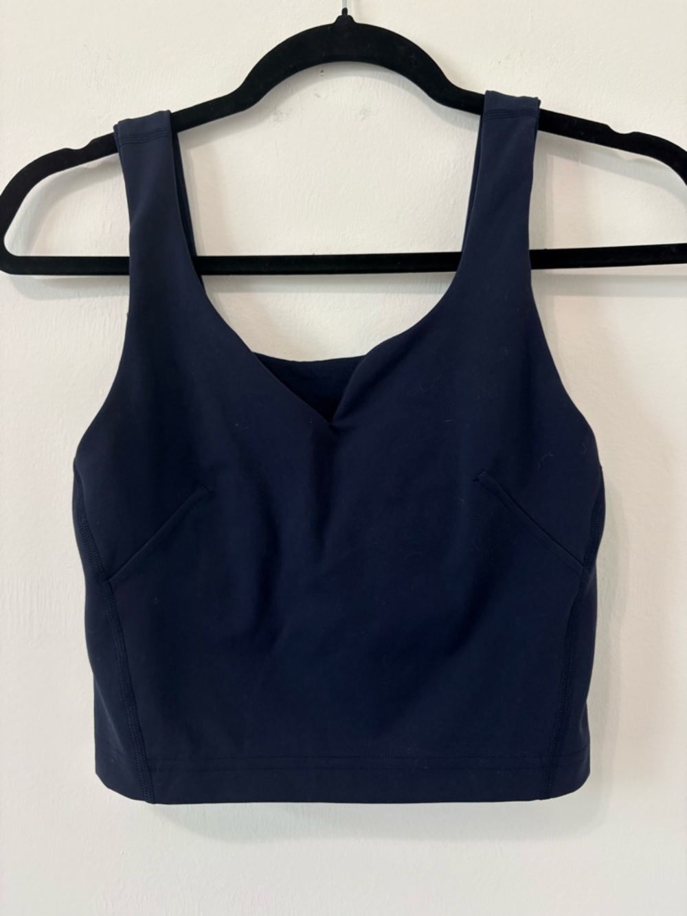 Lululemon Wunder Train Sweetheart Tank Sz 4 B/C Cup True Navy EUC - Picture 2 of 6